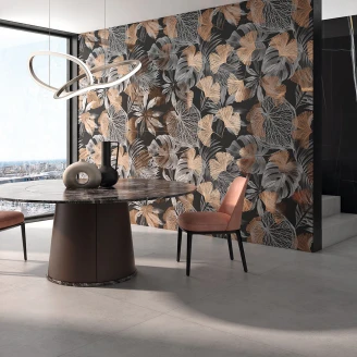Veggflis <strong>Lilysuite</strong>  Grå Matt 60x120 cm (Sett i to deler)